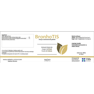 TISOFIT BronhoTIS Sirop fitocomplex